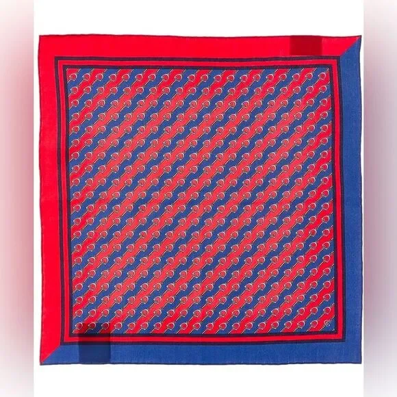 Gucci Horse-bit Pocket Square Silk  Scarf - Picture 4 of 10
